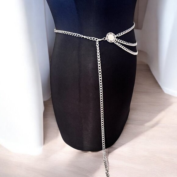 Multi-layer Metal Link Chain Belt - Picture 5 of 6